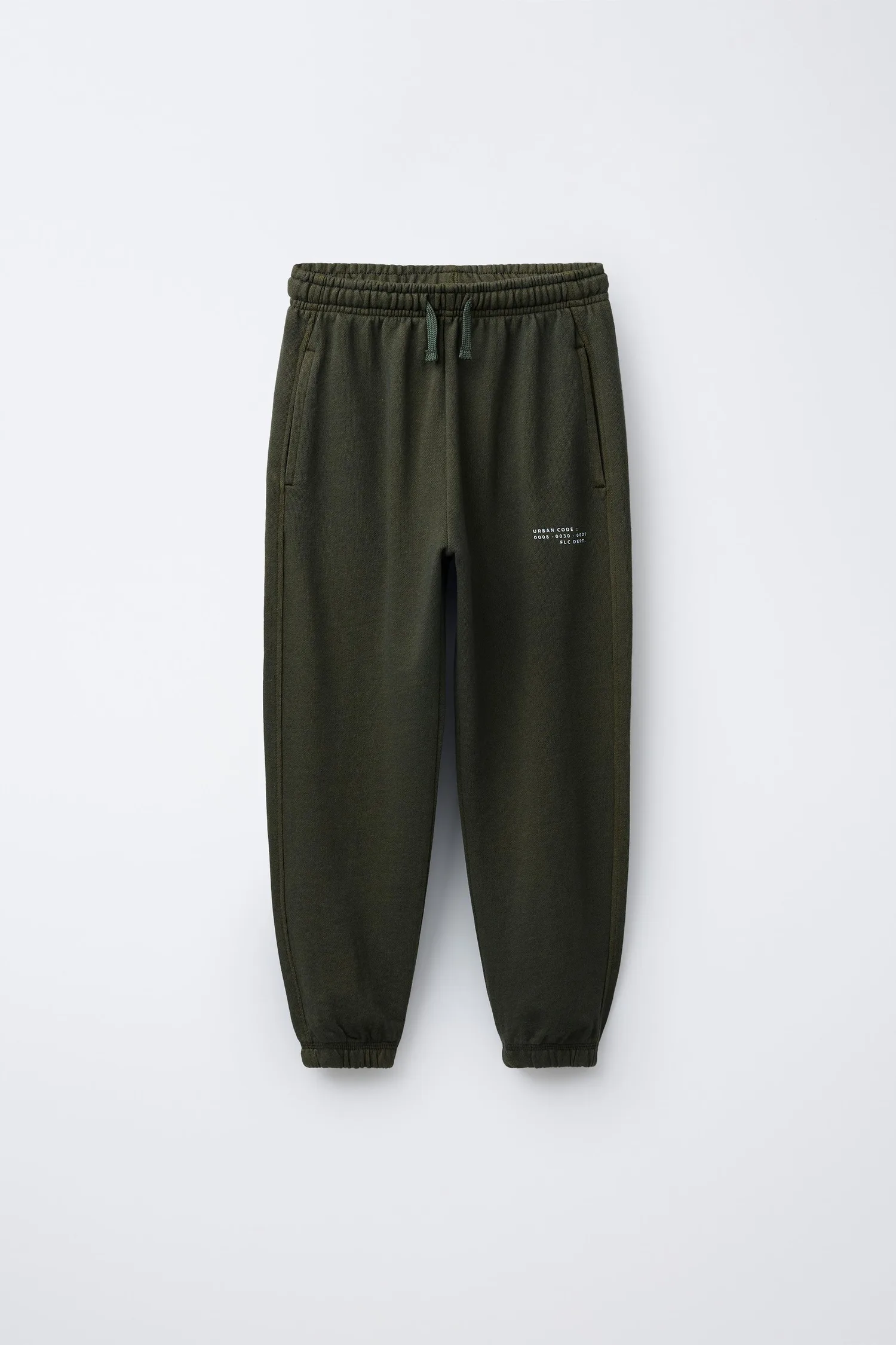 Спортивные брюки, окрашенные в готовом виде Zara, зеленый