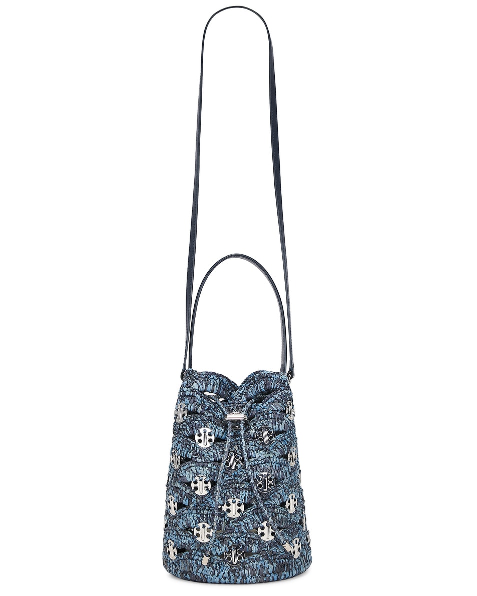 

Сумка-ведро Sac A Main Rabanne, Blue, Denim, & Silver