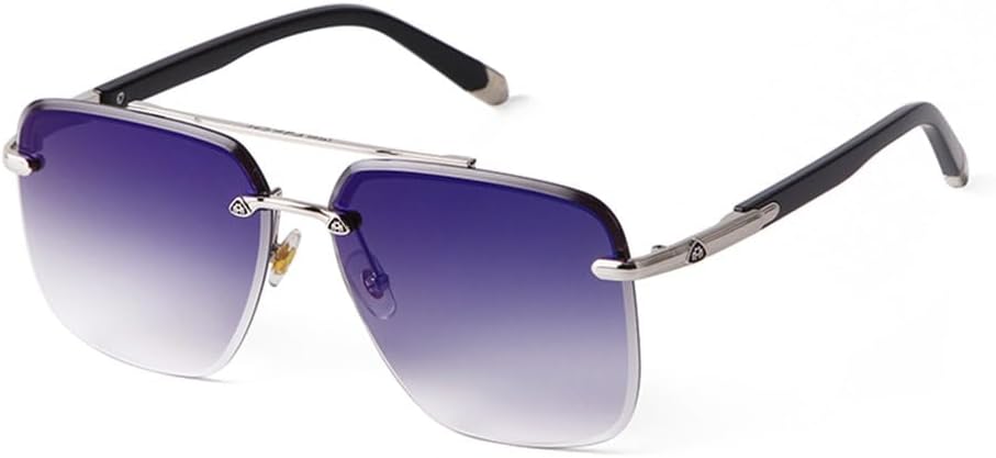 

Винтажные большие металлические солнцезащитные очки для мужчин и женщин, коричневые, с двойной перемычкой, солнцезащитные очки, очки для мужчин, защита от ультрафиолета UV400 MTZJH, C4