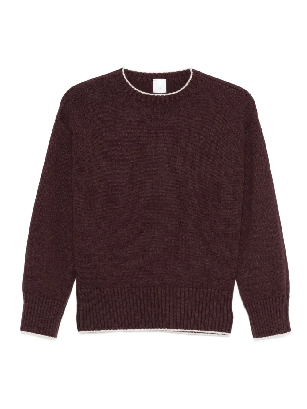 

Свитер с контрастной отделкой Eleventy, фиолетовый