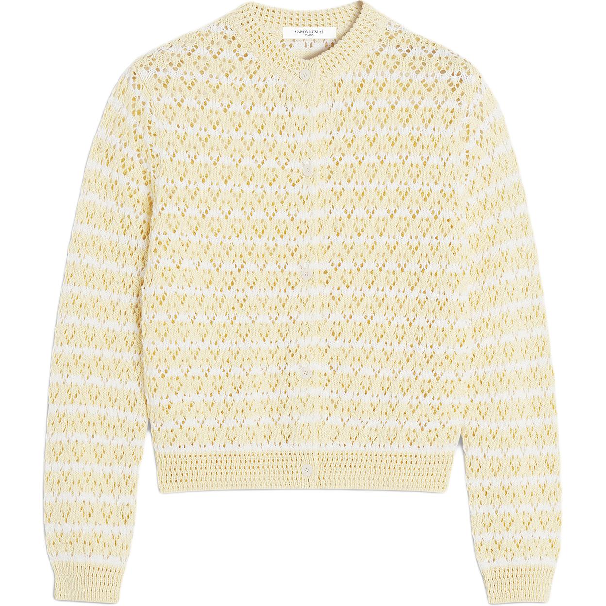 

Двухцветный кардиган maison kitsuné Maison Kitsune, Ecru