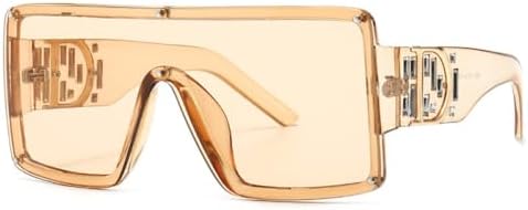 

Солнцезащитные очки с плоским верхом и тонированными линзами 2026 года для женщин, винтажные большие квадратные солнцезащитные очки для мужчин, модные аксессуары для очков MTZJH, C2