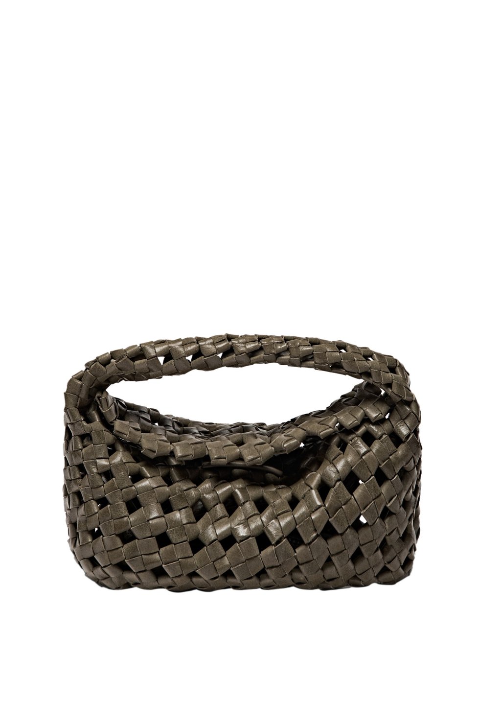 

Сумка BRAIDED Massimo Dutti, темно-зеленый