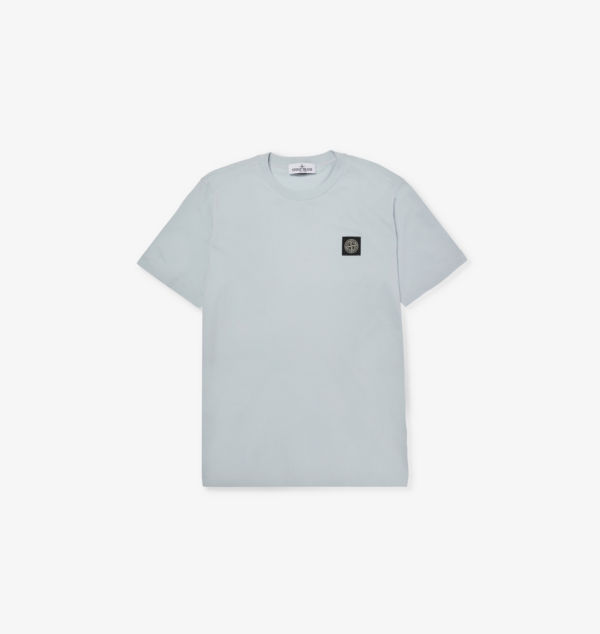 

Футболка с коротким рукавом из хлопкового трикотажа Brand-Patch 14 лет Stone Island, голубой