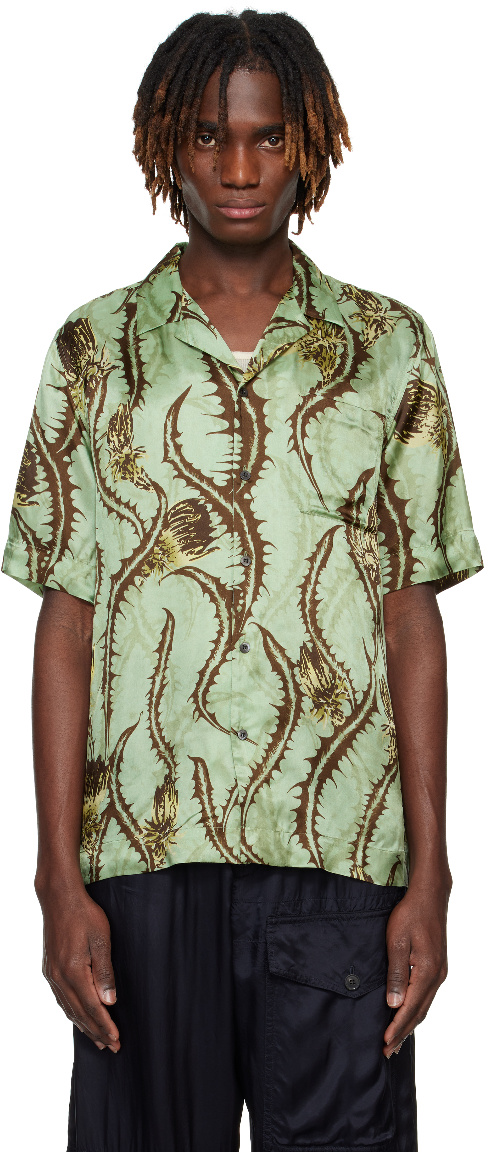 

Рубашка свободного кроя из вискозы Dries Van Noten