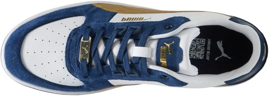 Мужские кроссовки PUMA Caven 2.0 Lux Sd с шнуровкой, повседневные - белые, белый — фото 4