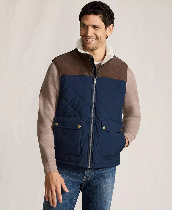 

Мужской утепленный полевой жилет Lands' End, синий