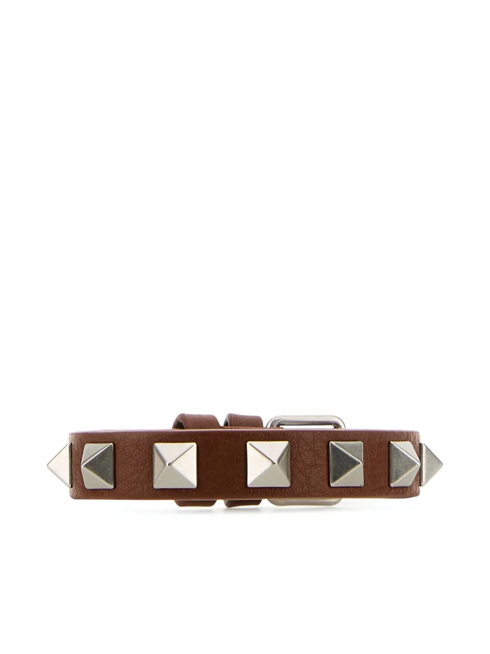 

Кожаный браслет Rockstud VALENTINO GARAVANI, серебяный