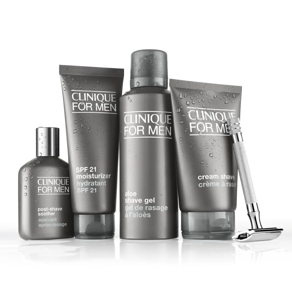 Гель для бритья Clinique For Men с алоэ вера | Для всех типов кожи | Формула без масел | Смягчает бороду | Гладкое и чистое бритье, 120 мл — фото 3