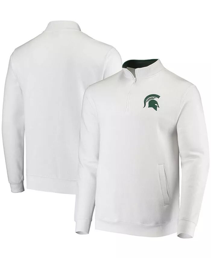 

Мужская толстовка Michigan State Spartans Tortugas Logo с застежкой-молнией на четверть Colosseum, белый