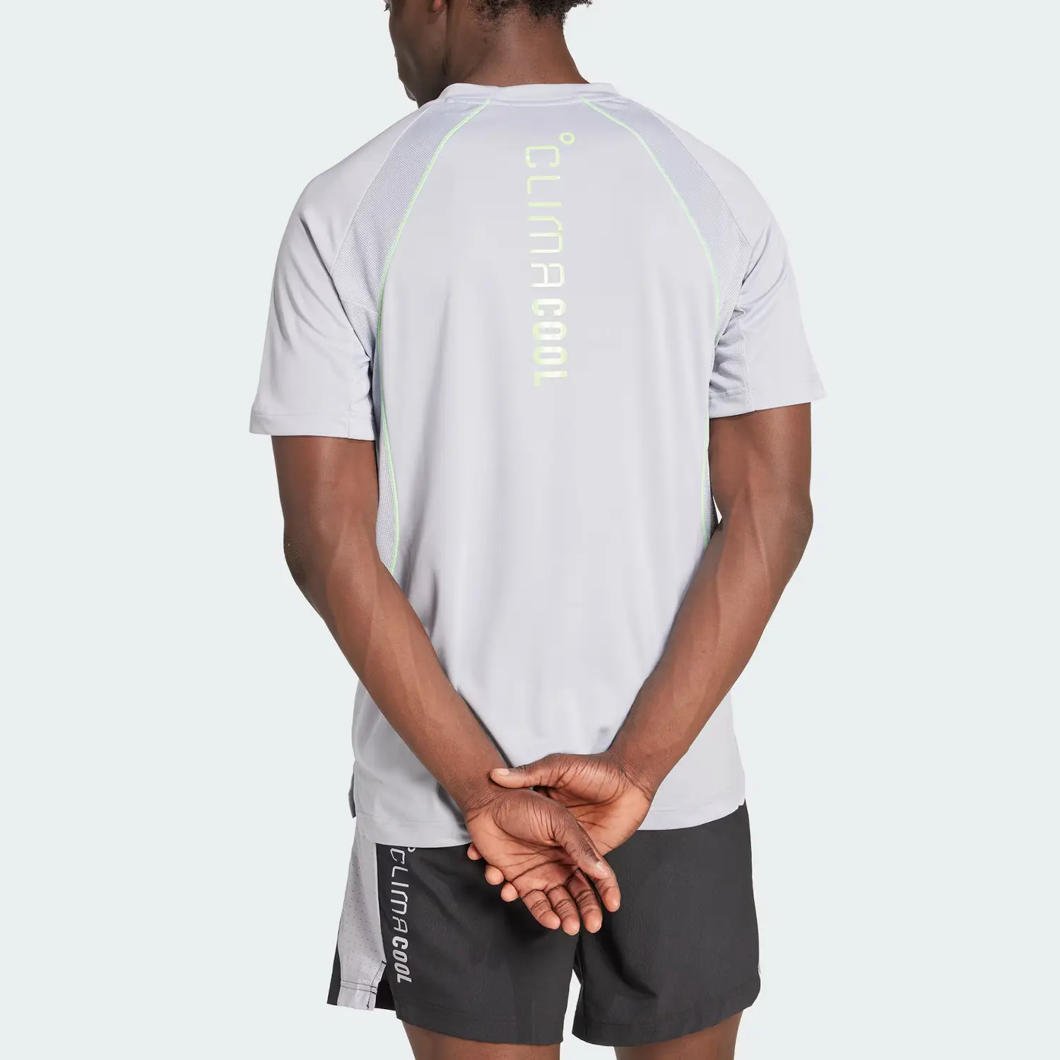 Футболка Climacool SS25 мужская light silver Adidas, светло-серебряный — фото 4