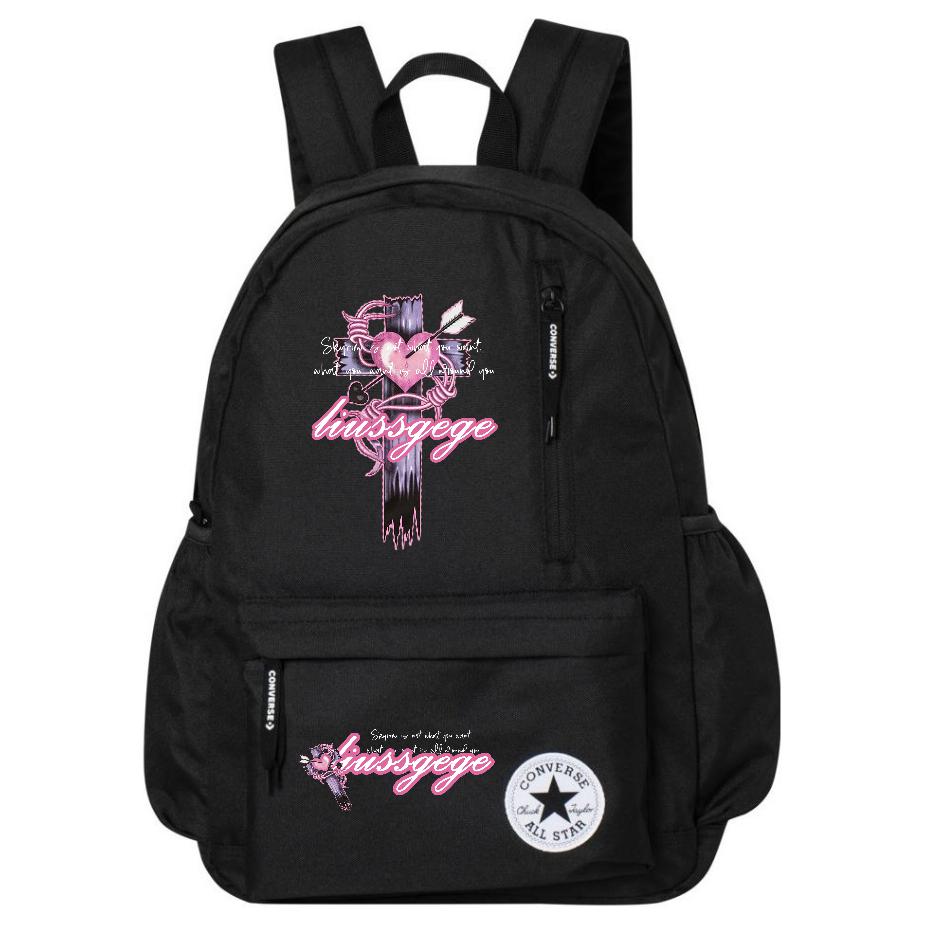 

Converse Полиэстеровый рюкзак средний унисекс черный, Heart Cross