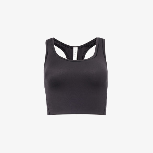 

Топ wundermost из эластичной ткани с овальным вырезом Lululemon, черный
