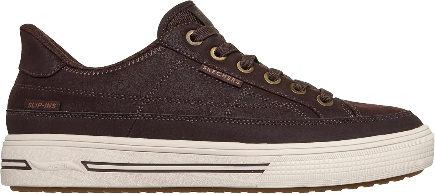 Мужские кроссовки Skechers Arch Fit Arcade Join Ya There Hands Free Slip-ins, Chocolate — фото 4