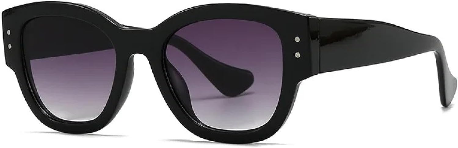 

Классические солнцезащитные очки в стиле ретро «кошачий глаз» с заклепками для женщин и мужчин, модные, винтажные, панк, популярные, в большой оправе, для путешествий, с защитой от УФ-излучения UV400 TYUVIVO, 3