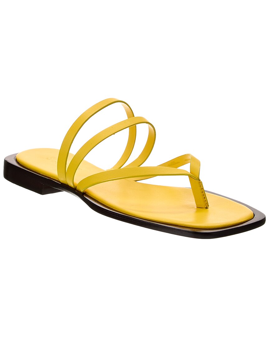 Кожаные туфли Schutz Rania Flat, желтый