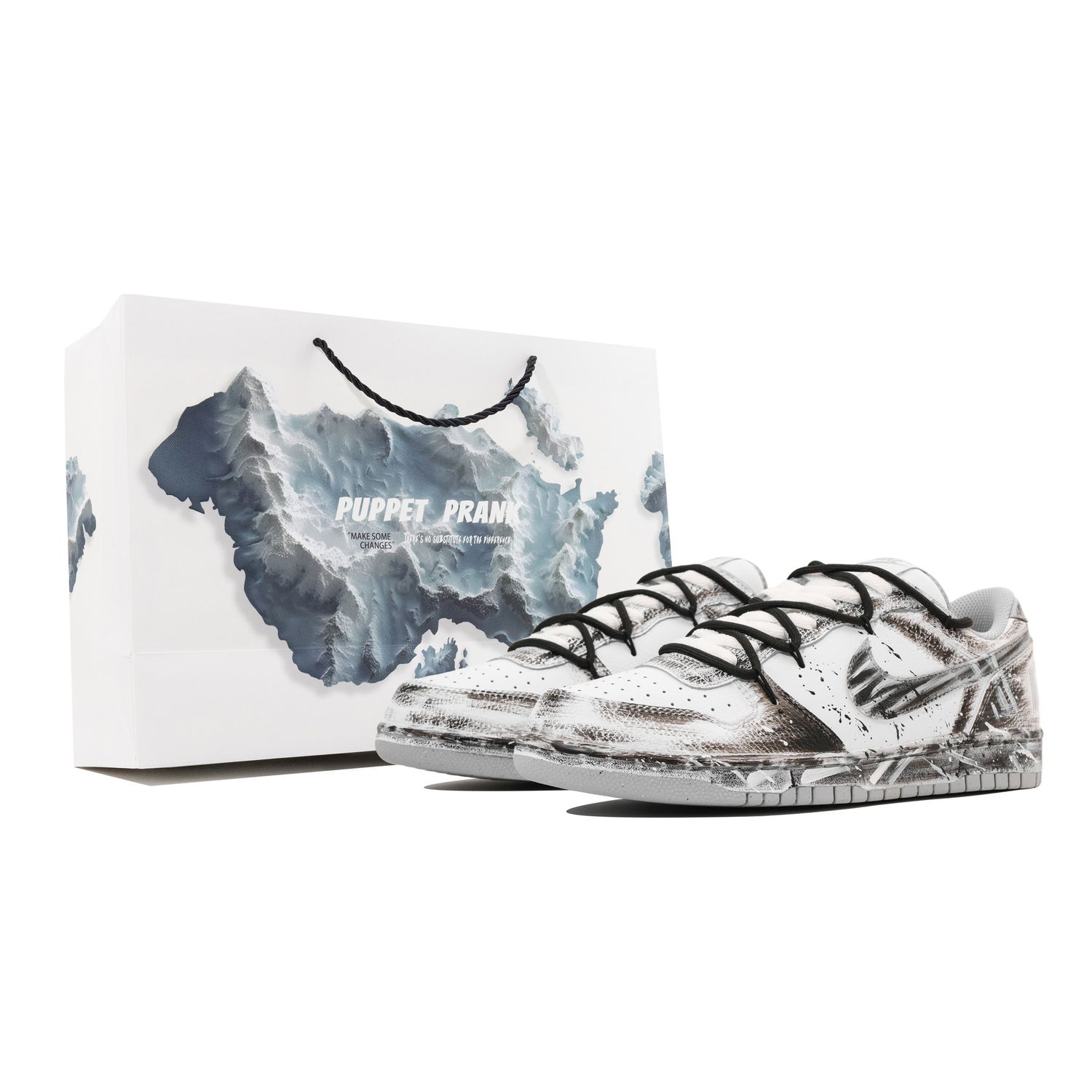 

Nike Большие устойчивые к истиранию дышащие низкие скейтерские кроссовки мужские black white