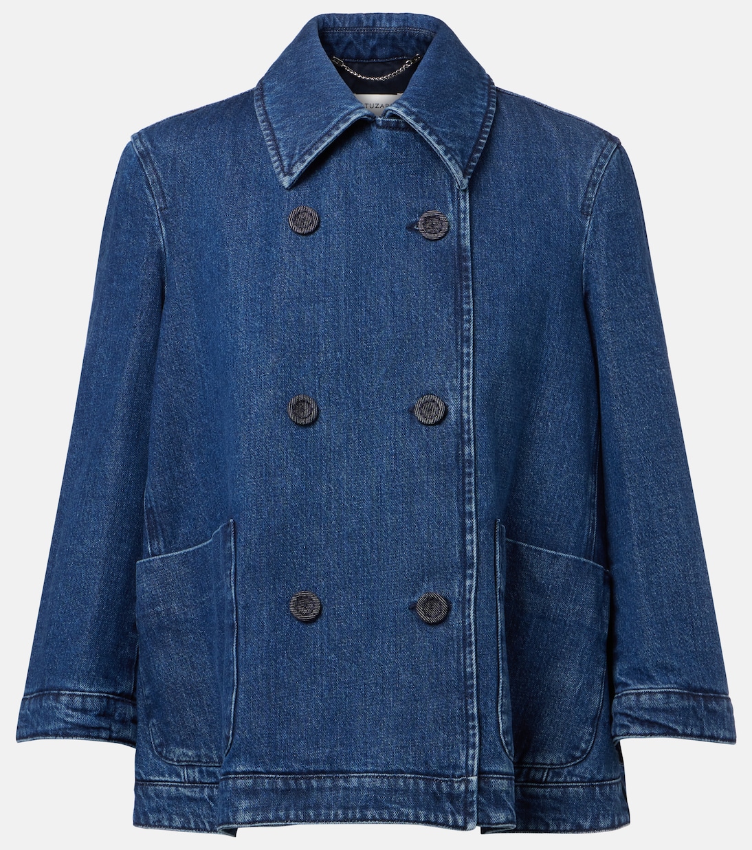 

Двубортная джинсовая куртка Hayden Altuzarra, Indigo