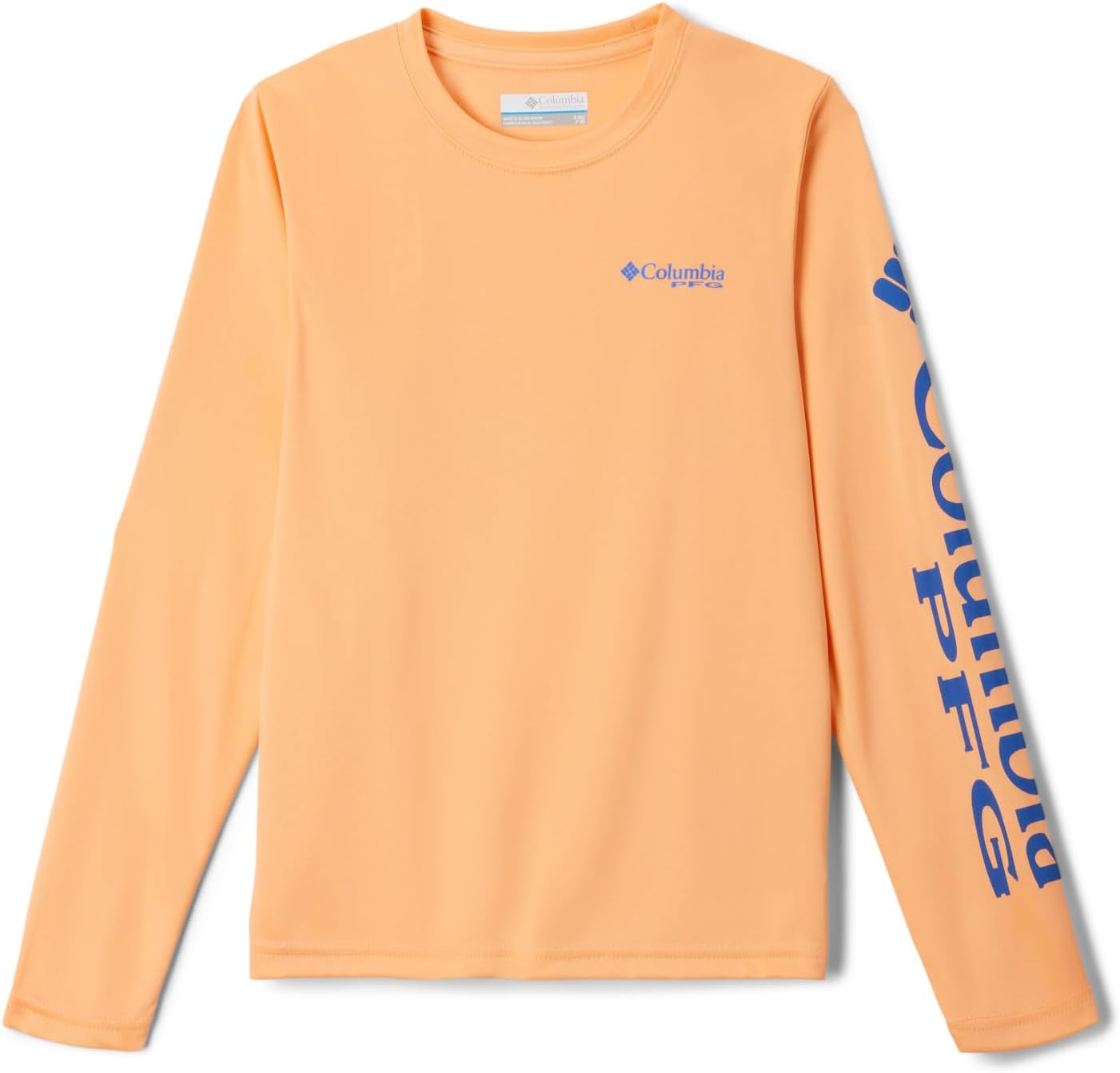 

Columbia Boys' Terminal Tackle футболка с длинным рукавом, Bright Nectar/Vivid Blue Logo, Синий, Columbia Boys' Terminal Tackle футболка с длинным рукавом, Bright Nectar/Vivid Blue Logo