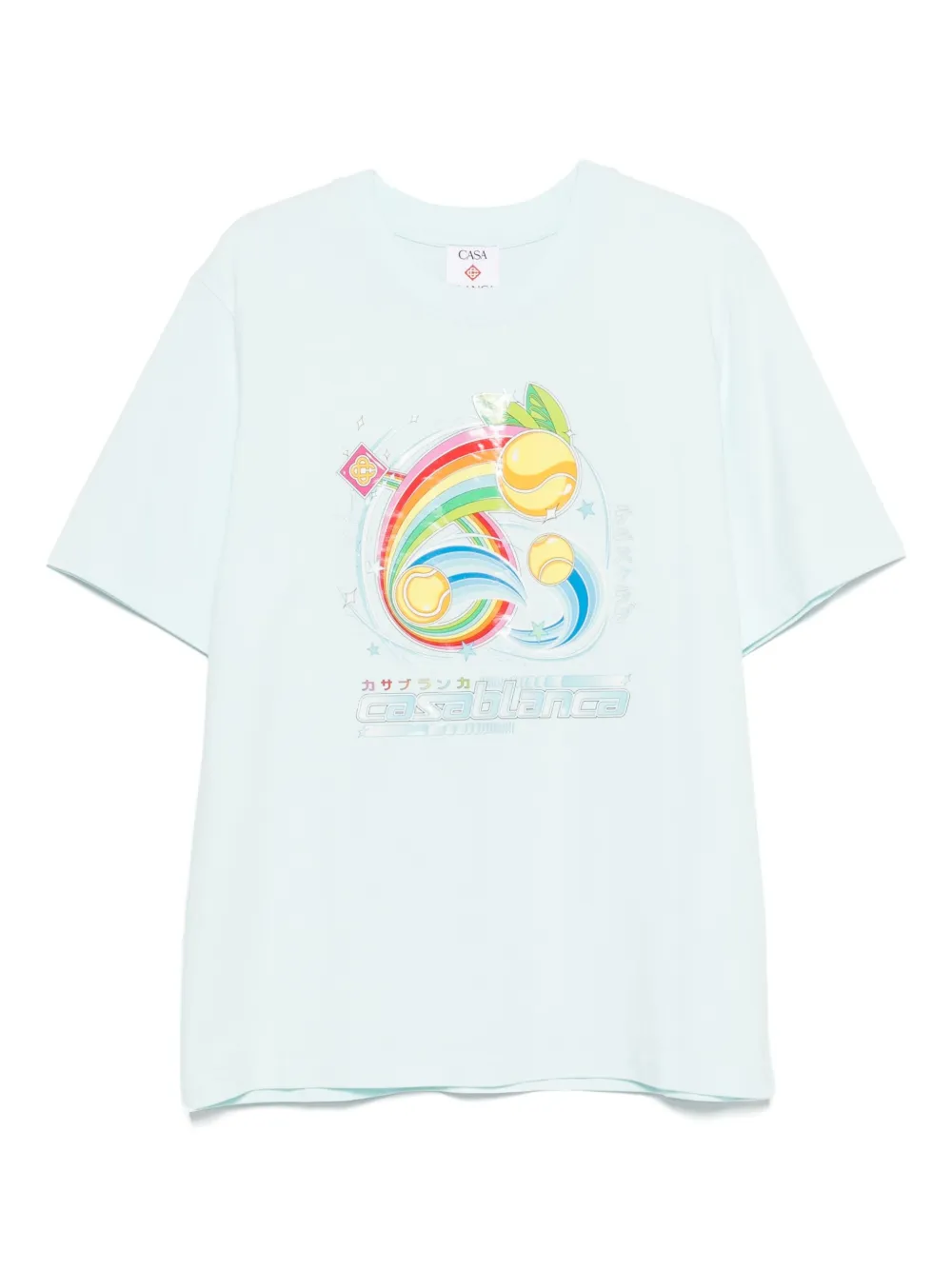 

Футболка с графичным принтом Casablanca, синий