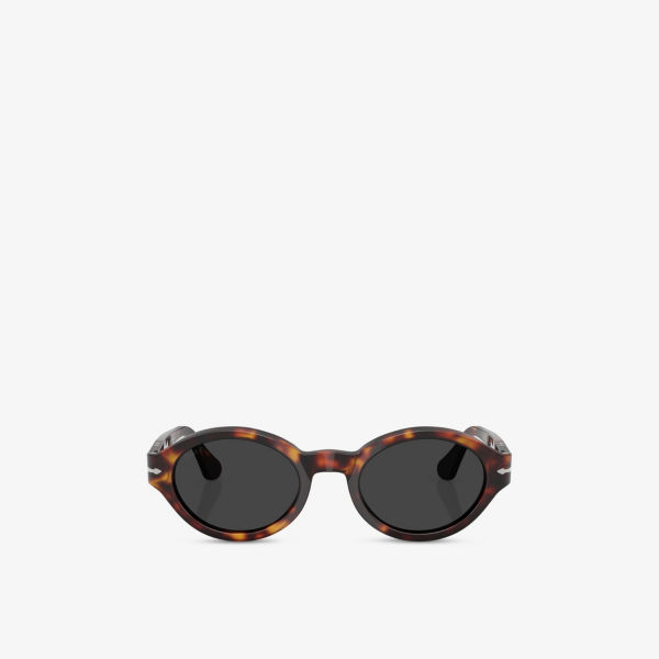 

Солнцезащитные очки Persol Loris поляризованные с овальной оправой из ацетата, коричневый