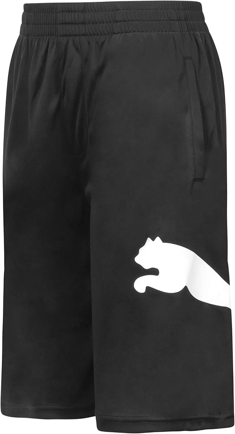 Шорты спортивные для мальчиков PUMA Athletic Shorts, Puma Black/White — фото 2