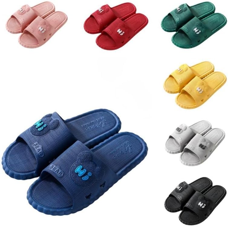 

Милые шлепанцы с мишкой для женщин Albiva, синий