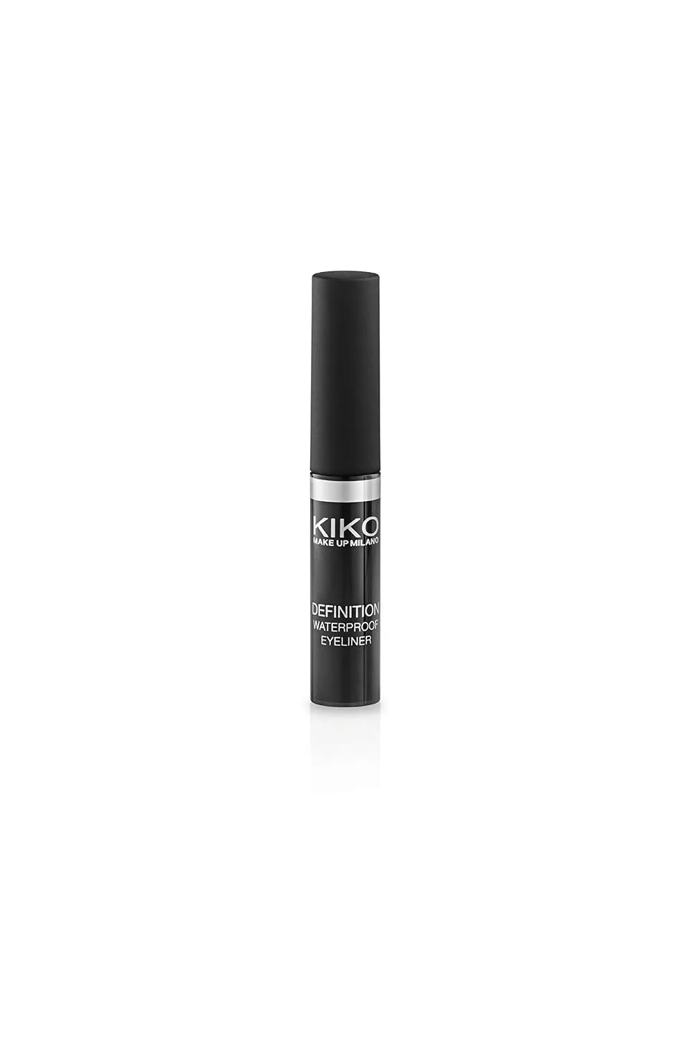 Жидкая подводка для глаз Kiko Milano Definition Eyeliner - точная, стойкая, не размазывается, насыщенный черный цвет, легко наносится - 2,5 мл, Black — фото 3