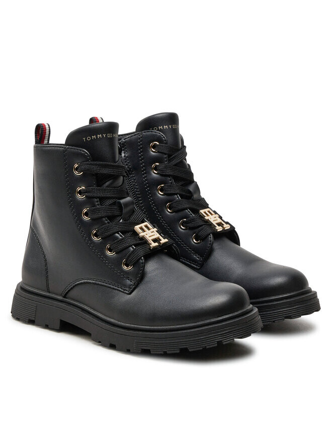 Ботильоны на шнуровке Tommy Hilfiger Lace-Up Bootie T1A5-33561-1351 S, черный — фото 2