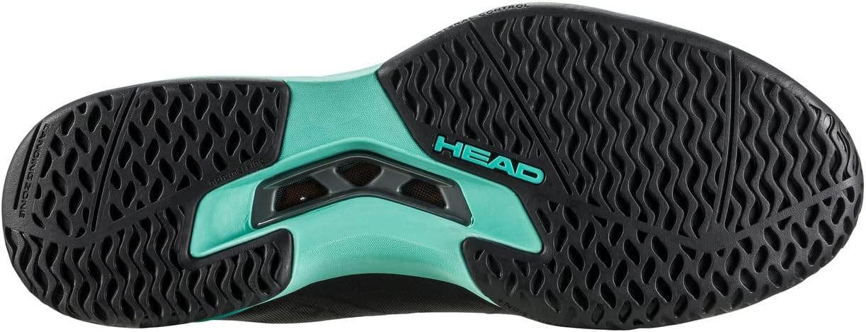 Мужские теннисные кроссовки HEAD Sprint Pro 3.5, черный/бирюзовый — фото 2
