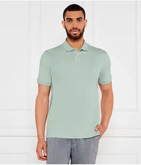 Поло Pe_Interlock regular fit Boss Orange, мятный