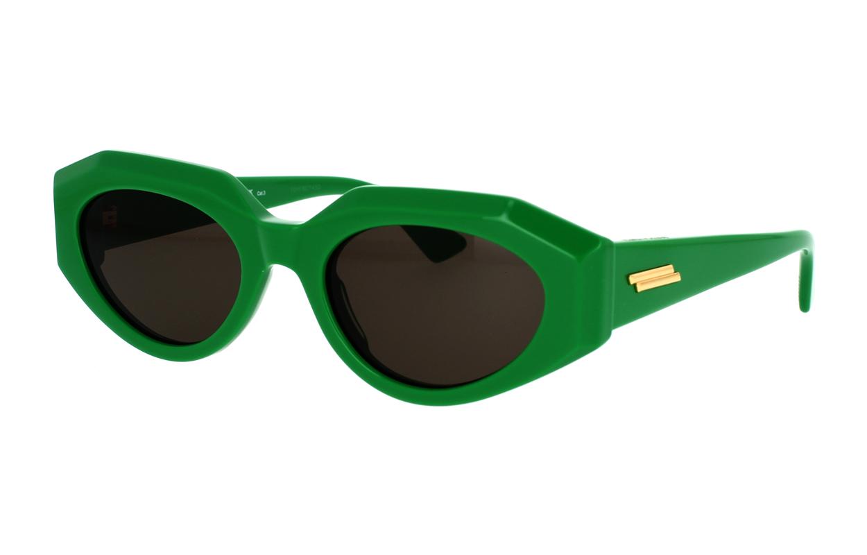 Солнцезащитные очки Cat Eye Frame Bottega Veneta, зеленый — фото 3