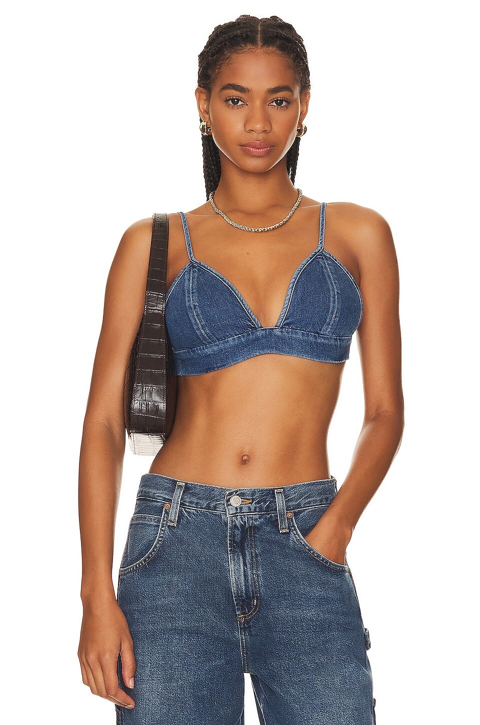 

Бралетт AGOLDE Denim, цвет Phase
