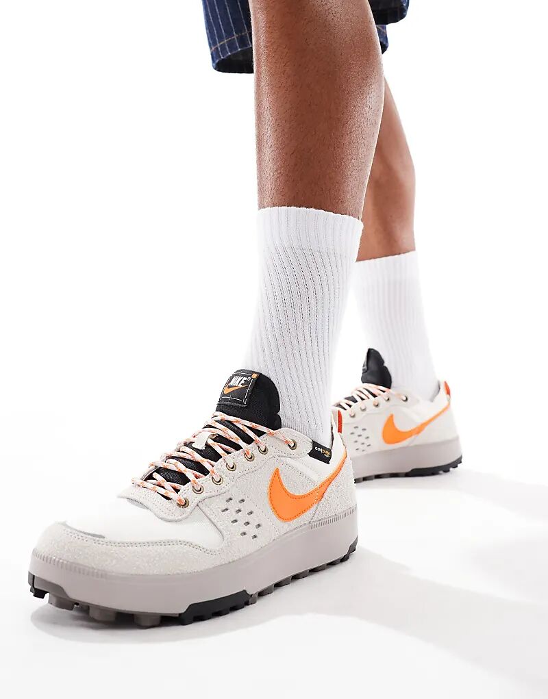 Кроссовки Nike C1ty серого и оранжевого цветов — фото 4