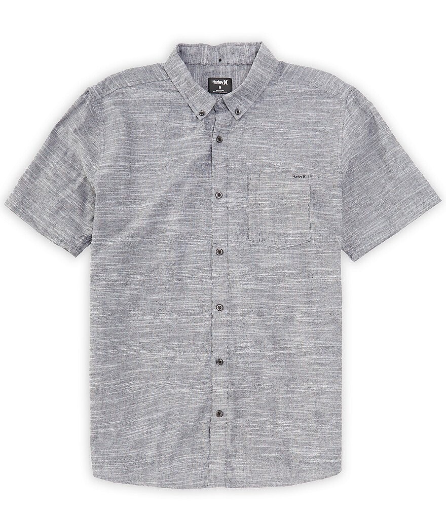 

Hurley Рубашка из эластичной ткани классического кроя One & Only с короткими рукавами, черный