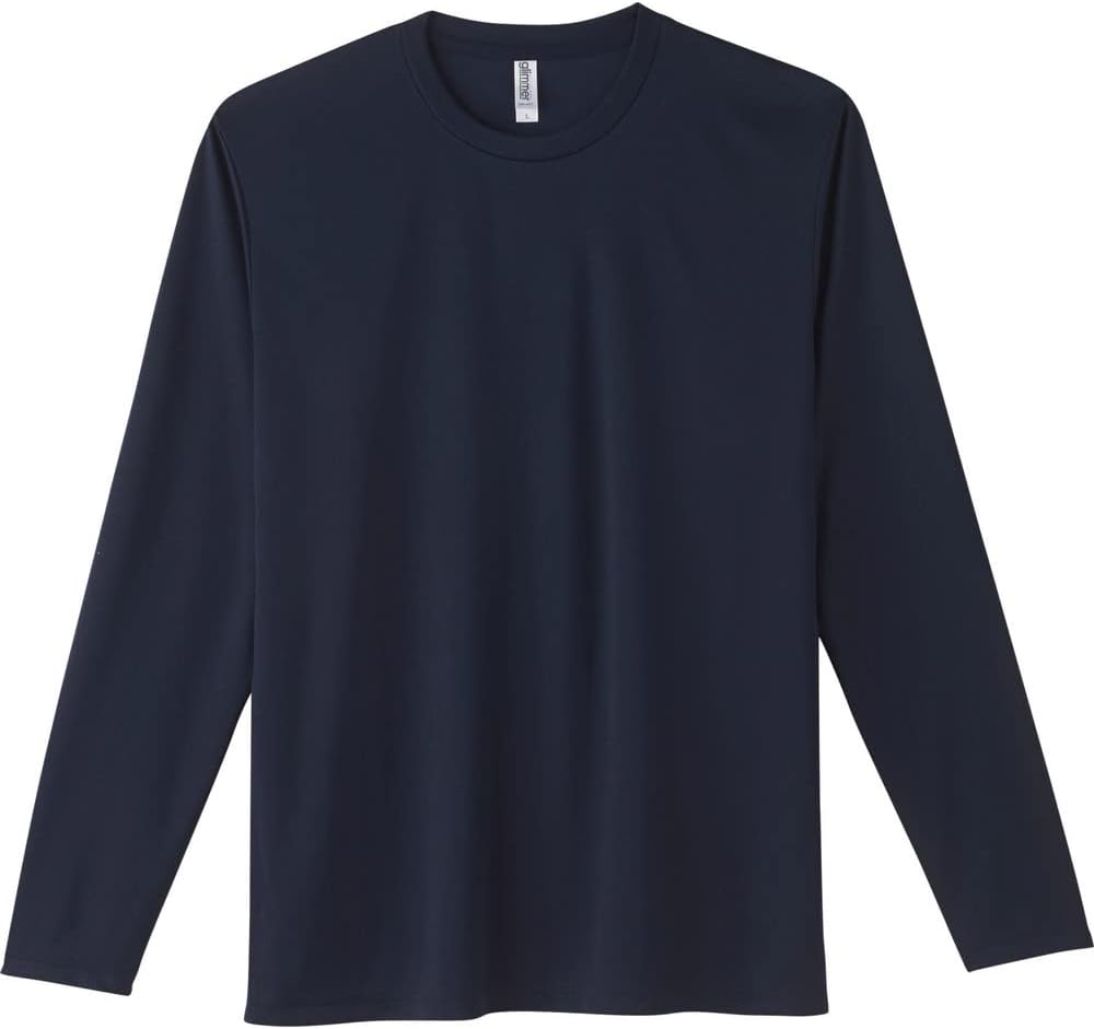 

Футболка с длинным рукавом Glimmer 00352-AIL из трикотажа Interlock Dry плотностью 3,5 унции, темно-синий
