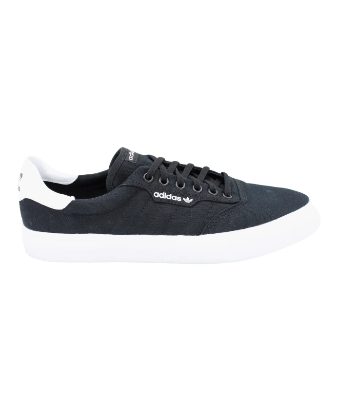 

Кроссовки на шнуровке из парусины с резиновой подошвой Adidas, черный