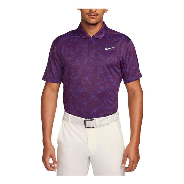 

Рубашка поло dri fit tiger woods adv golf polo shirt Nike, фиолетовый