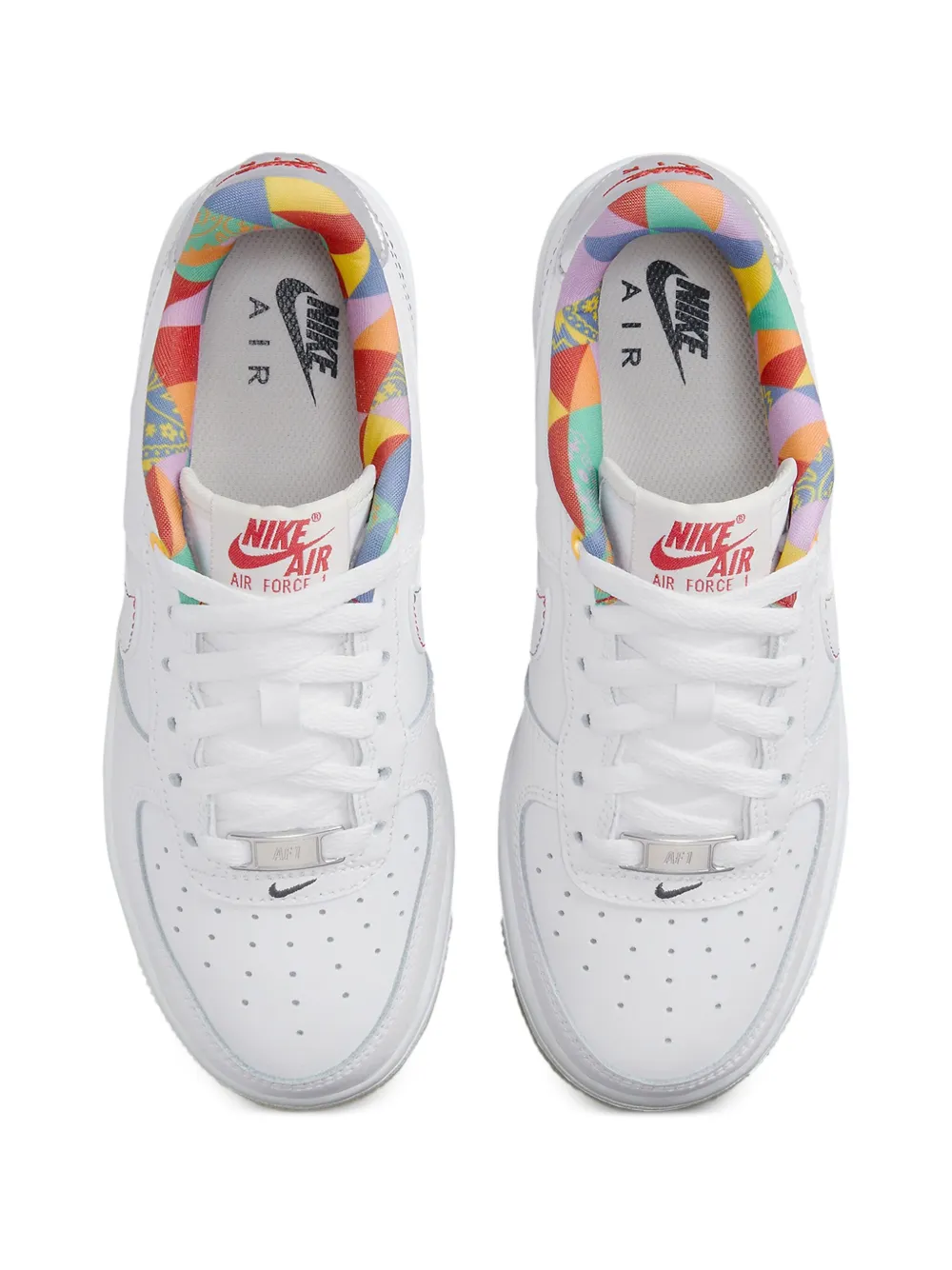 Кроссовки Air Force 1 Low LV8 White Playful Print Nike Kids, белый — фото 3