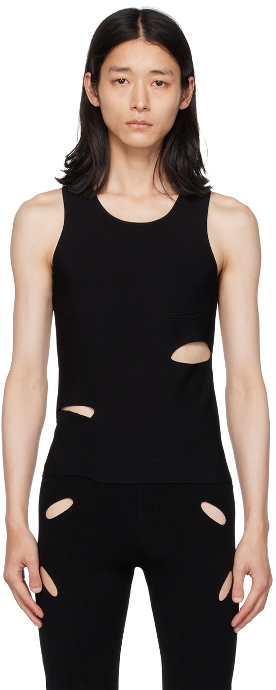 

Черная майка с вырезом Dion Lee