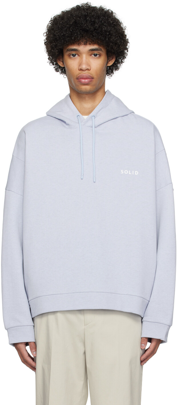 

Синий худи с капюшоном Solid Homme