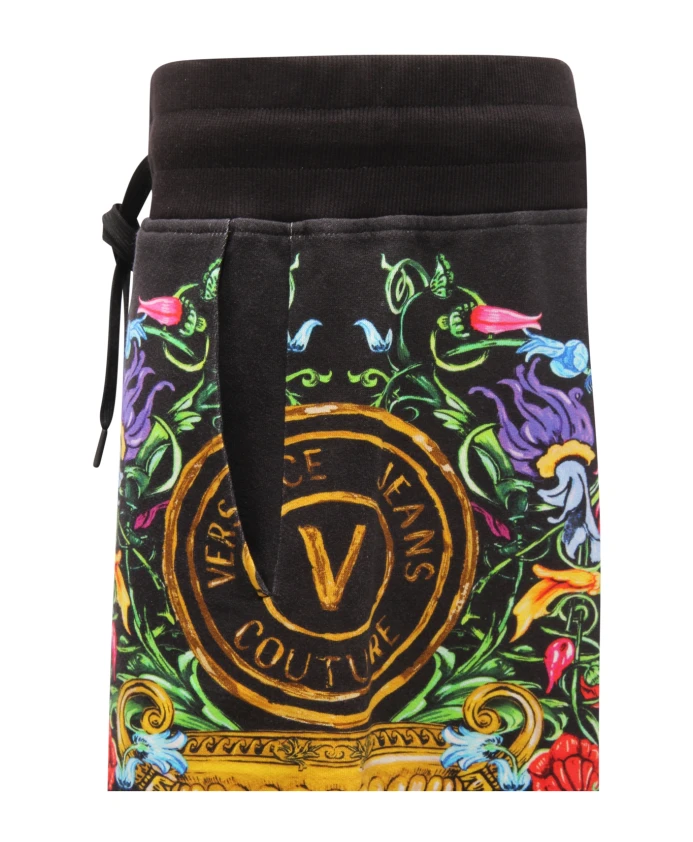 Панелевые садовые бермудские шорты от кутюр Versace, черный — фото 3