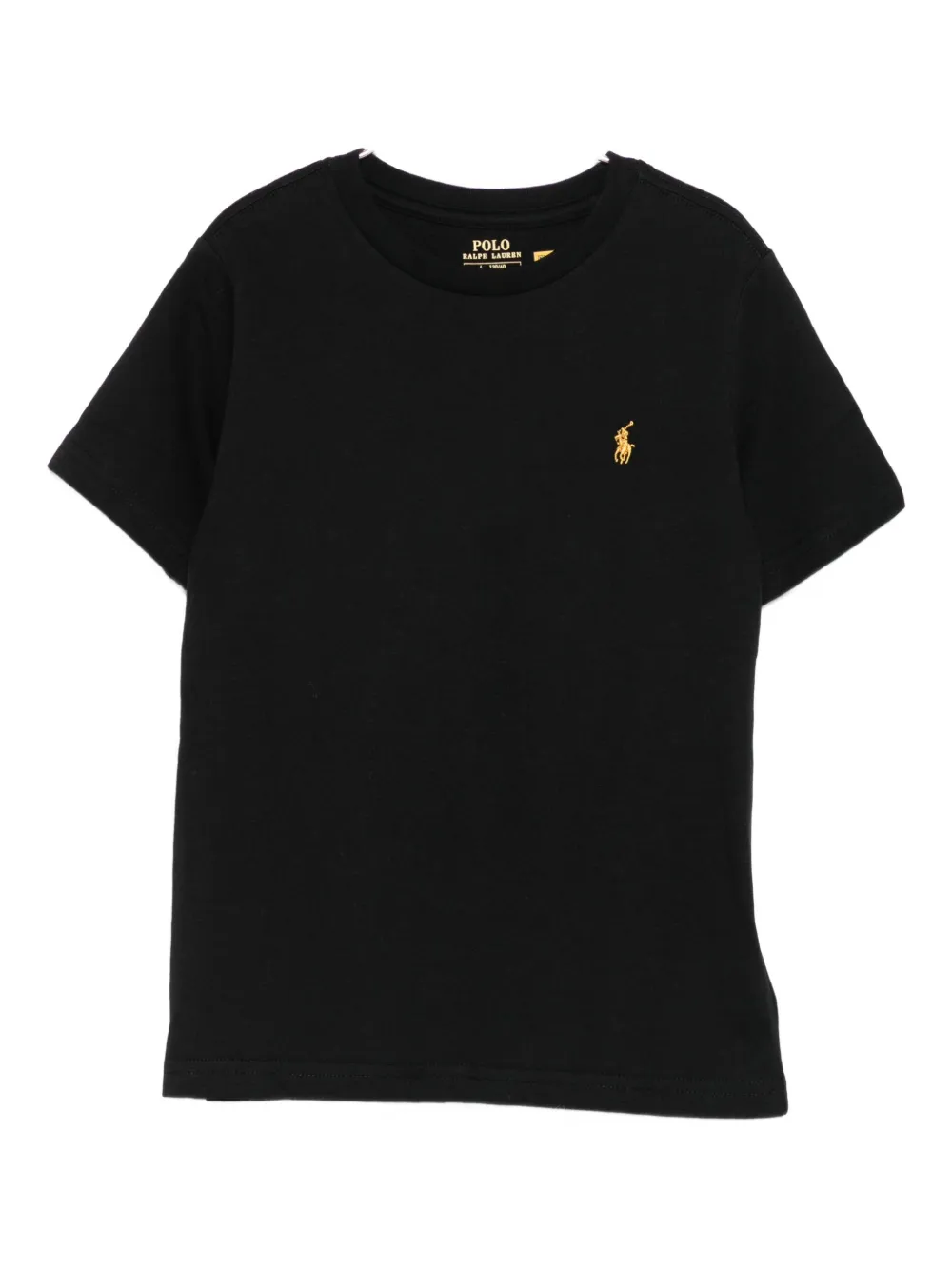 

Футболка с вышитым логотипом POLO RALPH LAUREN KIDS, черный