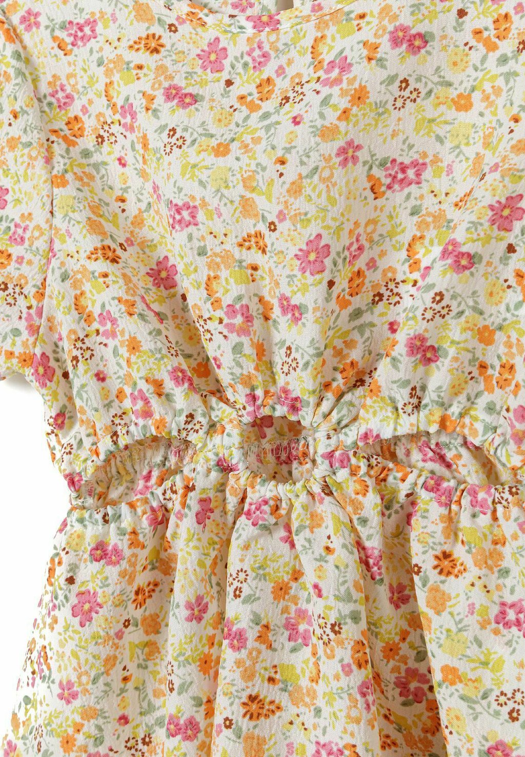 Повседневное платье SHORT SLEEVE CUT OUT MINOTI, светло-желтый — фото 4