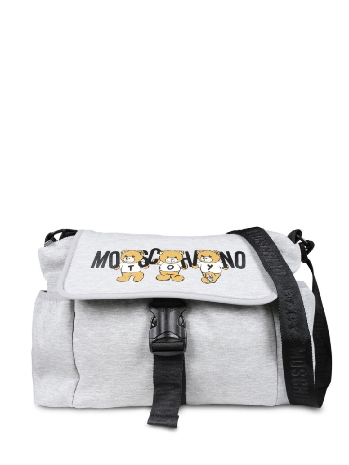 

Moschino Kids сумка для пеленания с логотипом Teddy, серый