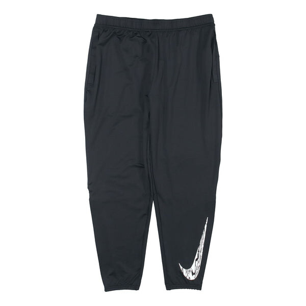 

Спортивные штаны Nike Essential Wild Quick-drying Print Knit Running Sports Pants Black, черный