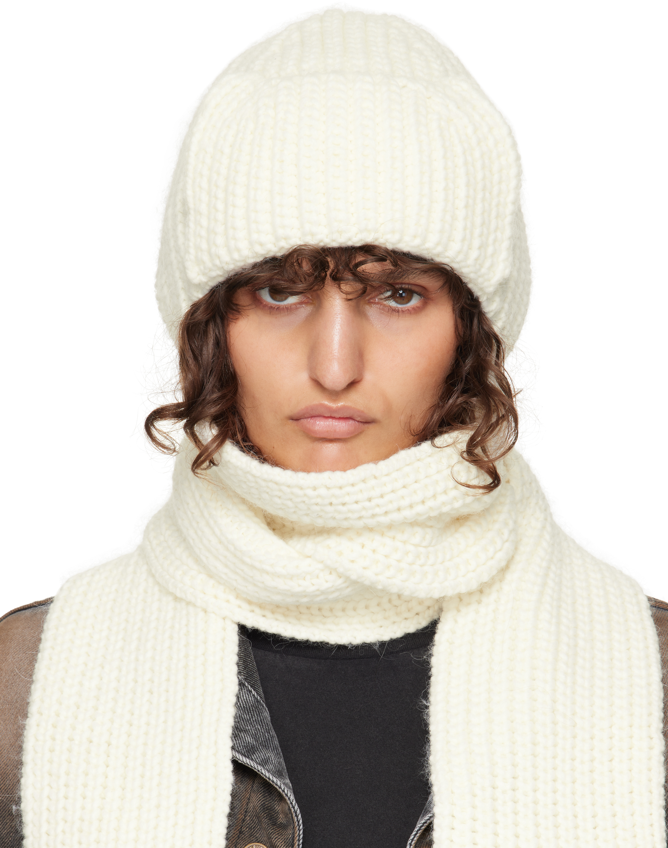 

Толстая шапка-муфляж Off-White We11done