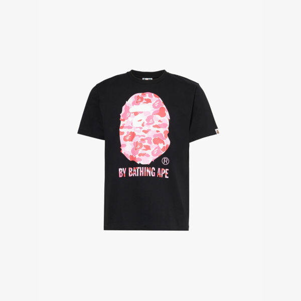 

Футболка из хлопкового джерси с камуфляжным принтом Abc A Bathing Ape, черный