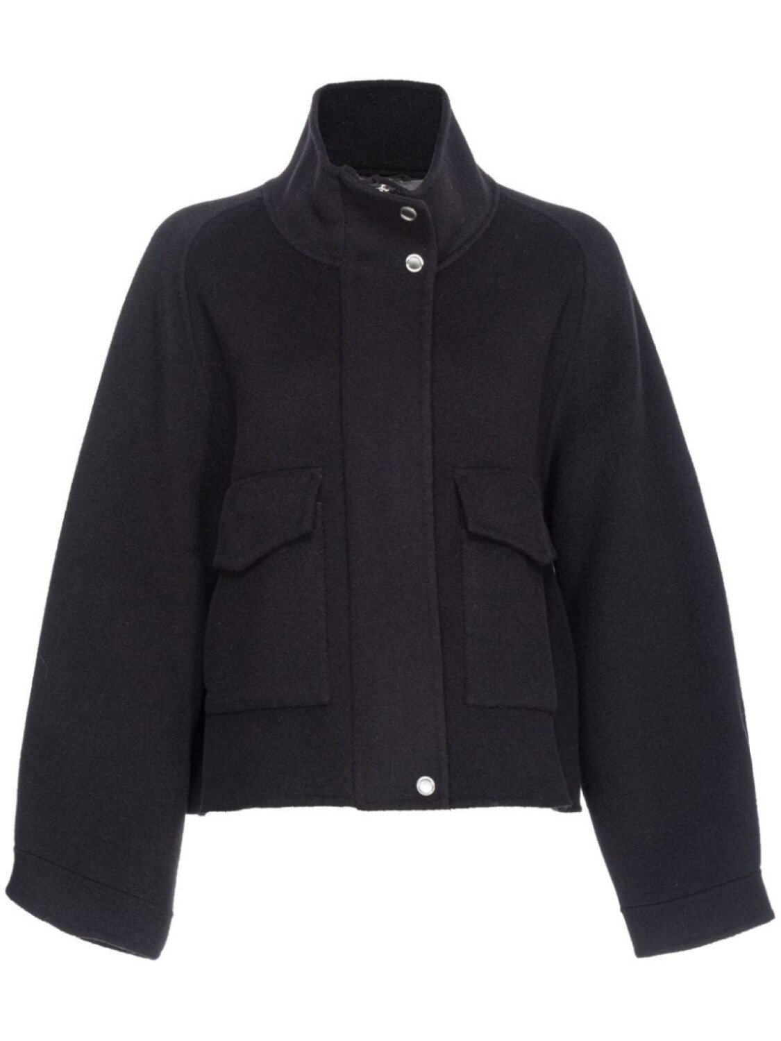 

PINKO шерстяная куртка с высоким воротником, черный