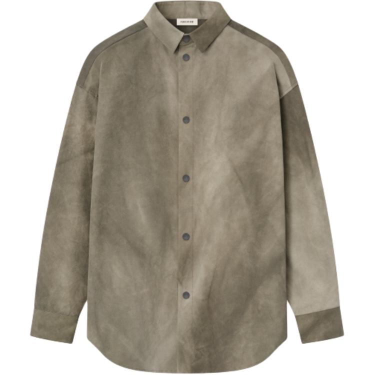 

Тай-дай хлопковая рубашка Fear Of God, серый